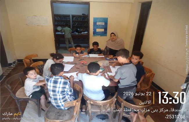 ورشة رسم ببيت ثقافة صندفا احتفالًا بذكرى ثورة 30 يونيو