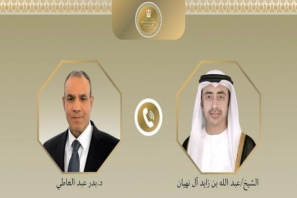 وزير الخارجية يبحث هاتفياً مع نظيره الإماراتي التطورات الإقليمية  