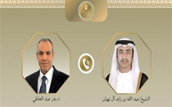 وزير الخارجية يبحث هاتفياً مع نظيره الإماراتي التطورات الإقليمية  