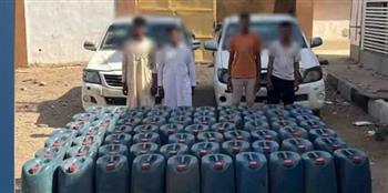 سقوط 4 أشخاص بحوزتهم 3 أطنان سولار قبل بيعها بالسوق السوداء في أسوان