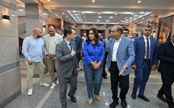 وزبرة الثقافة وهشام عطوة يتفقدان مشروعي تطوير مسرح قصر ثقافة المنيا وقصر ثقافة أبو قرقاص