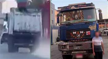 ضبط سائق نقل ثقيل ظهر في فيديو متداول يقود برعونة بمدينة نصر