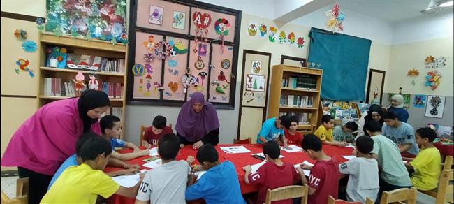 ورشة رسم وتلوين بمكتبة دور التربية الثقافية احتفالًا بثورة يونيو  