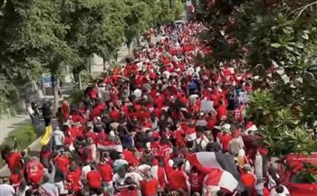 العرب في المونديال.. جماهير مصر تحتل شوارع سياتل قبل مباراة إيران