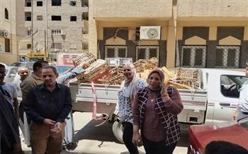 ضبط 295 مخالفة مرافق بحي شرق سوهاج خلال حملة مكبرة لرفع الإشغالات والتعديات