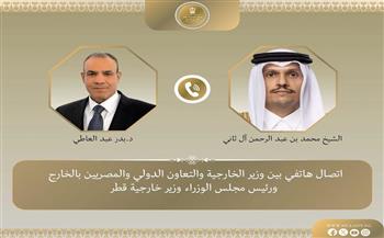 وزير الخارجية يبحث مع نظيره القطري مستجدات الأوضاع الإقليمية