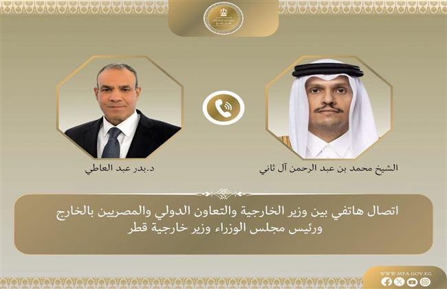 وزير الخارجية يبحث مع نظيره القطري مستجدات الأوضاع الإقليمية