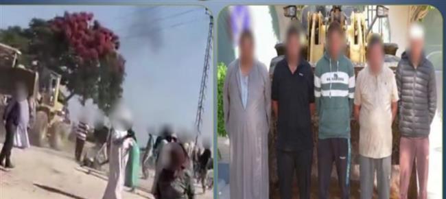 الداخلية تكشف ملابسات مشاجرة بالبحيرة استخدم خلالها لودر وتضبط أطرافه