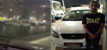 ضبط سائق سيارة أجرة سار عكس الاتجاه بالقاهرة بعد تداول فيديو للواقعة