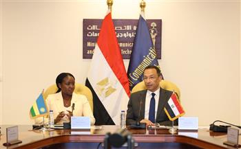 وزير الاتصالات يبحث مع نظيره الرواندي التعاون في التحول الرقمي والذكاء الاصطناعي وبناء القدرات الرقمية