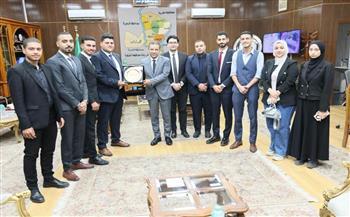 محافظ المنوفية يلتقي وفد اتحاد "بشبابها" لتقديم التهنئة بالعيد القومي للمحافظة