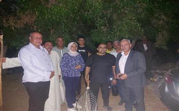 محافظ القليوبية: ضبط التمساح المتداول بمصرف قرية الحصافة بشبين القناطر بعد يومين من البحث 