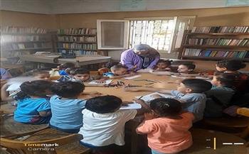 قصور الثقافة تنظم ورشة رسم بمكتبة بلهاسة 
