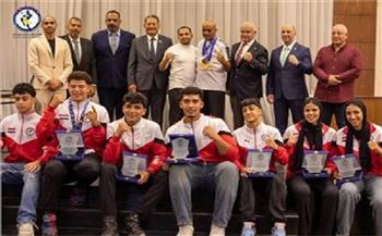 تكريم أبطال منتخب مصر لشباب "المواي تاي" في بطولة العالم بحضور ثلاث سفراء 