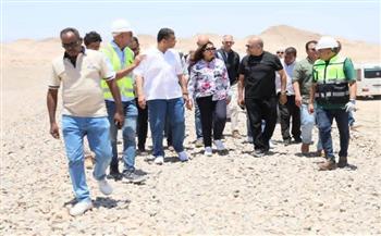وزيرة التنمية المحلية ومحافظ البحر الأحمر يتفقدان المدفن الصحى للغردقة وسفاجا