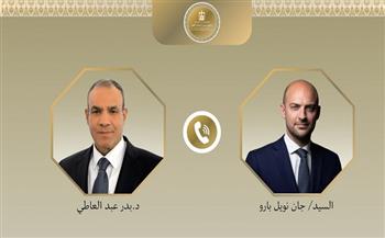 وزير الخارجية ونظيره الفرنسي يبحثان هاتفيًا العلاقات الثنائية وتطورات الأوضاع الإقليمية