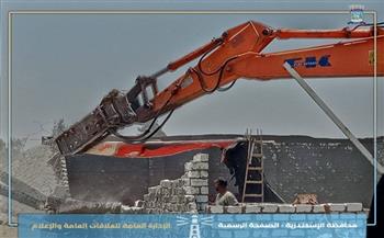 الإسكندرية تواصل حملات إزالة البناء المخالف ضمن الموجة الـ29