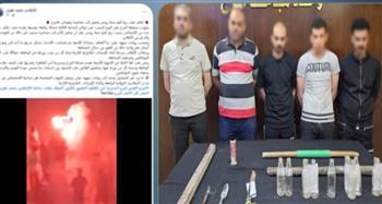ضبط طرفي مشاجرة استخدمت فيها أسلحة بيضاء وألعاب نارية بالمرج