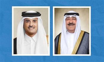 أمير قطر يبحث هاتفيا مع نظيره الكويتي تطورات الأوضاع الإقليمية والدولية