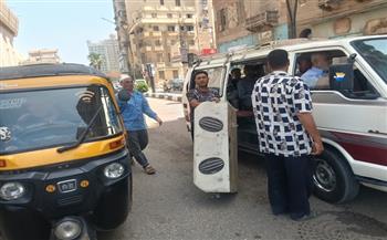 محافظ الدقهلية يتابع حملة لرفع الإشغالات والتصدي للمركبات المخالفة بمدينة ميت غمر