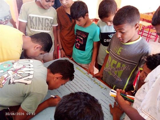 مجلة حائط عن ثورة 30 يونيو ببيت ثقافة ديرمواس 