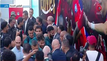 وزيرا الرياضة والصحة يستقبلان بعثة المنتخب في مطار العلمين 