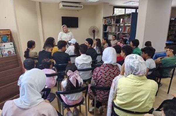 ورشة ثقافية بعنوان "علماء غيروا مجرى التاريخ" لأبناء مكتبة خالد بن الوليد