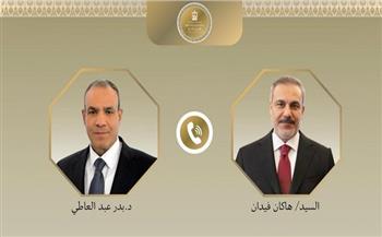 وزير الخارجية يبحث مع نظيره التركي العلاقات الثنائية والتطورات الإقليمية