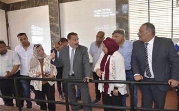 محافظ بورسعيد ورئيس شركة مياه الشرب والصرف الصحي بمحافظات القناة يتفقدان محطة رفع صرف صحي الضواحي