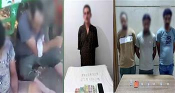 ضبط المتورطين في فيديو تعاطي المخدرات داخل أرض زراعية بالغربية