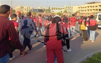 استمرار توافد حضور الجماهير لاحتفالية المنتخب الوطني باستاد القاهرة