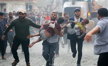 6 شهداء بينهم سيدة بقصف طيران الاحتلال مخيم جباليا شمال قطاع غزة  