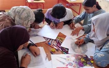 ورشة رسم بعنوان «معالم مصرية» ببيت ثقافة ديرمواس لتنمية الإبداع الفني 