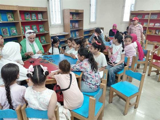 مكتبة البحر الأعظم بالجيزة تنظم لقاءات توعوية وورشًا إبداعية للأطفال  