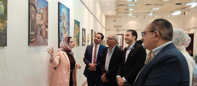 افتتاح معرض "ارتجال" للفنون التشكيلية بقصر ثقافة بني سويف