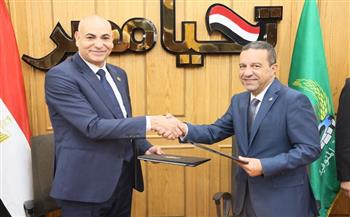 محافظ المنوفية ورئيس جامعة مدينة السادات يوقعان بروتوكول تعاون لتدريب العنصر البشري