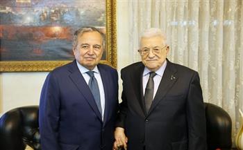 الرئيس الفلسطيني يستقبل نبيل فهمي في عمان