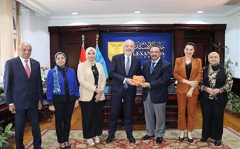 جامعة الإسكندرية والسفير اليوناني يبحثان تعزيز التعاون الأكاديمي والبحثي