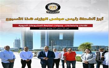 المركز الإعلامي لمجلس الوزراء يستعرض أبرز أنشطة رئيس مجلس الوزراء هذا الأسبوع