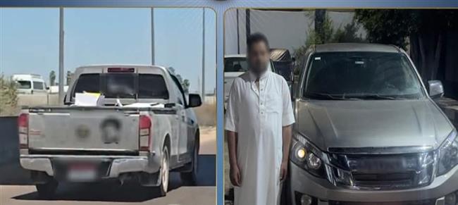 سقوط صاحب فيديو اصطدام سيارة ربع نقل بمركبة على طريق سريع في الإسكندرية