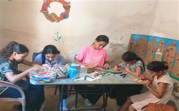 مكتبة النزهة تنظم ورشًا فنية لتنمية الإبداع لدى الأطفال