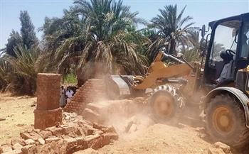 محافظ أسوان يتابع جهود إزالة التعديات ضمن المرحلة الثالثة من الموجة الـ 29 حفاظاً على حقوق الدولة