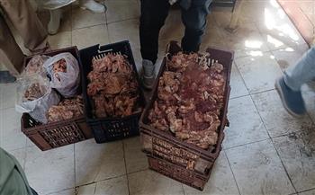 تحرير 5 محاضر وضبط دواجن ولحوم غير صالحة للاستهلاك الآدمي خلال حملات رقابية بمركزى أبوقرقاص وبني مزار بالمنيا