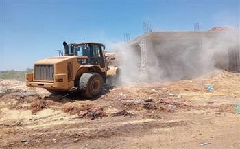 كفر الشيخ: إزالة تعديات على مساحة 1700 متر مربع بمركز الحامول ضمن الموجة 29 