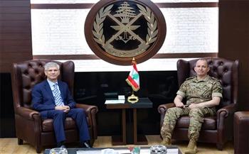قائد الجيش اللبنانى يبحث مع وفد بريطاني دعم المؤسسة العسكرية.. ويستقبل السفير الباكستاني
