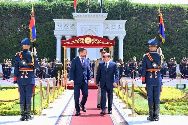 الرئيس السيسي ورئيس الجبل الأسود يؤكدان بداية مرحلة جديدة من العلاقات المتميزة والتشاور السياسي بين البلدين