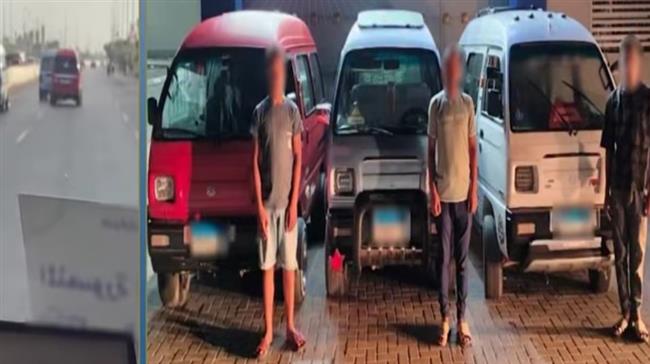 القبض على  قائدي 3 سيارات فان بعد أداء حركات استعراضية خطرة في البحيرة