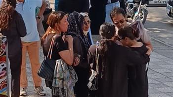 تشييع جنازة الفنان أحمد جلال عبد القوي من مسجد الحصري