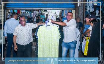 تنفيذ خطة محافظة الإسكندرية لاستعادة الانضباط بالشوارع الرئيسية