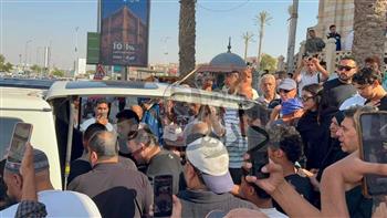 تشييع جنازة الفنان أحمد جلال عبد القوي من مسجد الحصري